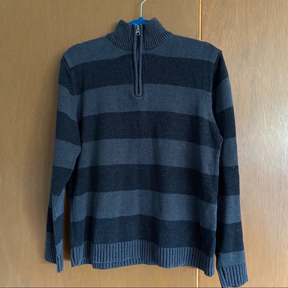 Vintage XG Half Zip Striped Sweater Men’s L